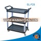 Three Layers Housekeeping Trolleys ABS Service Utility Trolley