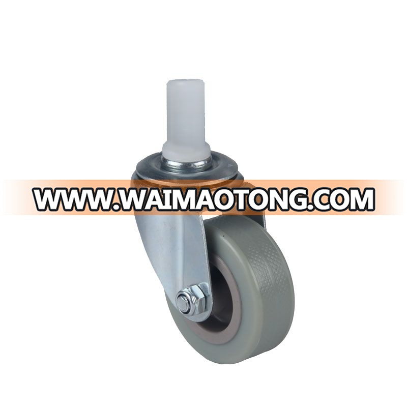 2" PVC Swivel caser for service equipment, cleaning trolley and hotel supplies